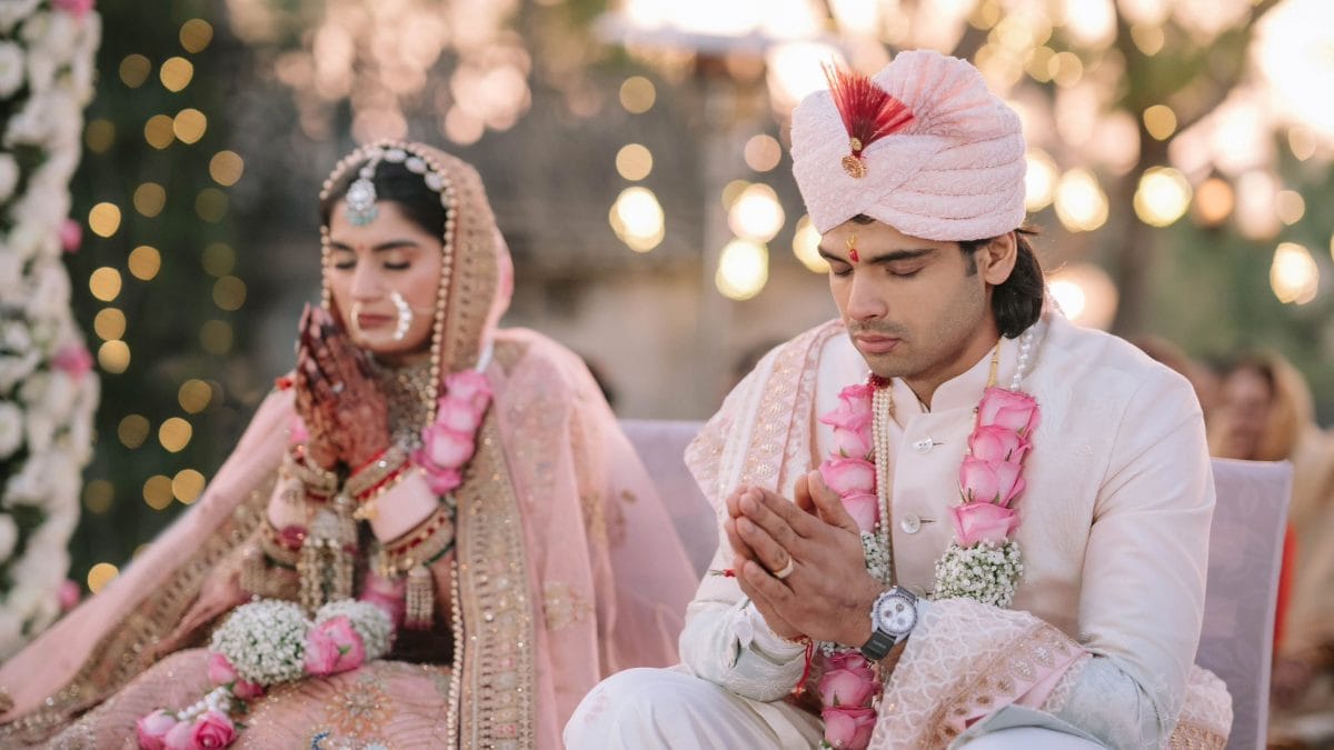 Neeraj Chopra gets married to Himani, shares pictures on social media: 'Bound by love'