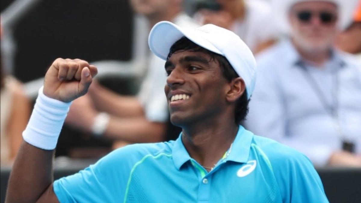 Nishesh Basavareddy will take on Novak Djokovic in the first round of the 2025 Australian Ooen on Monday. Image: X / @atptour Nishesh Basavareddy will take on Novak Djokovic in the first round of the 2025 Australian Ooen on Monday. Image: X / @atptour