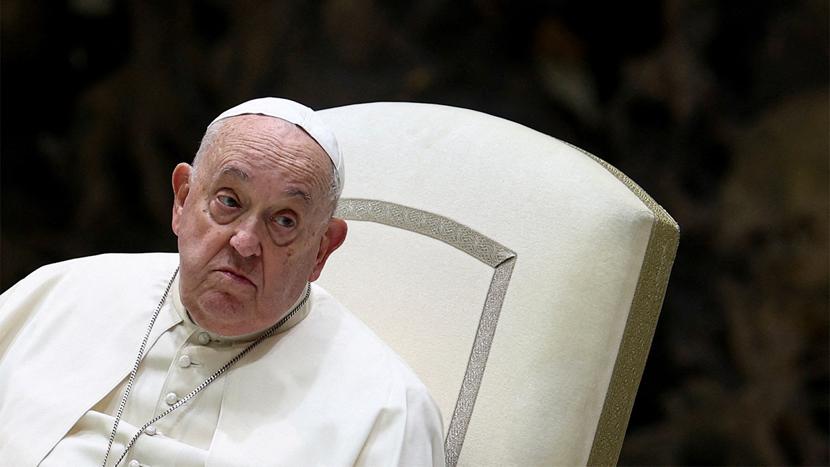 (File) Pope Francis attends the Jubilee audience in Paul VI hall at the Vatican, January 11, 2025. Reuters (File) Pope Francis attends the Jubilee audience in Paul VI hall at the Vatican, January 11, 2025. Reuters