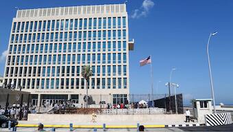 The U.S. embassy is pictured in Havana, Cuba. File Image/ AP