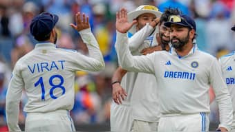 Rohit Sharma and Virat Kohli appear to be set to go scot-free despite their failure to score runs during the Australian tour. Image: AP
