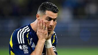 Cristiano Ronaldo surprised fans with a calm response as they taunted him with Messi chants. Image: Reuters
