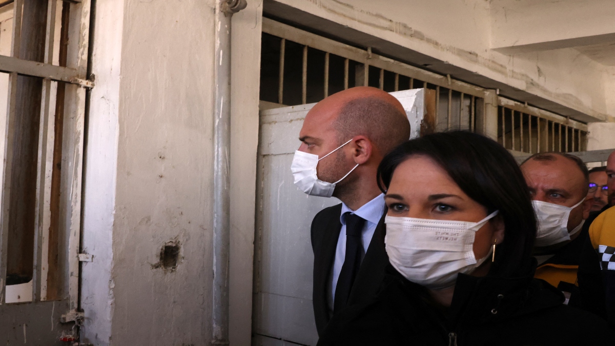 France's Foreign Minister Jean-Noel Barrot (left) and his German counterpart Annalena Baerbock visit the Saydnaya prison, north of Damascus, on Friday. Reuters France's Foreign Minister Jean-Noel Barrot (left) and his German counterpart Annalena Baerbock visit the Saydnaya prison, north of Damascus, on Friday. Reuters