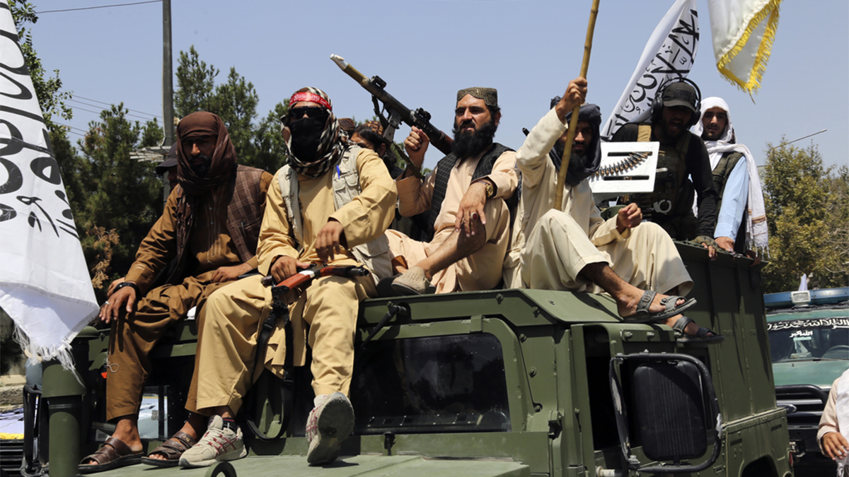 (File) Taliban fighters celebrate the third anniversary of the withdrawal of US-led troops from Afghanistan, in Kabul, Afghanistan, Wednesday, August. 14, 2024. AP (File) Taliban fighters celebrate the third anniversary of the withdrawal of US-led troops from Afghanistan, in Kabul, Afghanistan, Wednesday, August. 14, 2024. AP