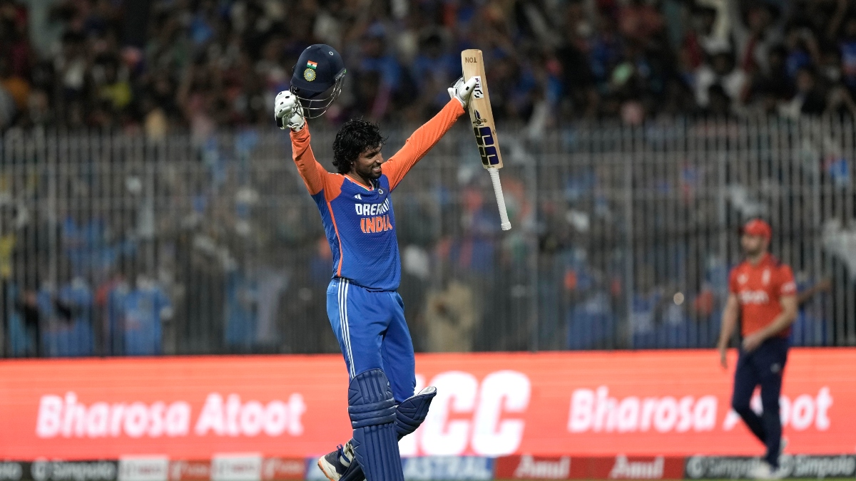 Tilak Vara's 39-ball fifty propelled India to a thrilling two-wicket win over England in the second T20 on Saturday. AP Tilak Vara's 39-ball fifty propelled India to a thrilling two-wicket win over England in the second T20 on Saturday. AP