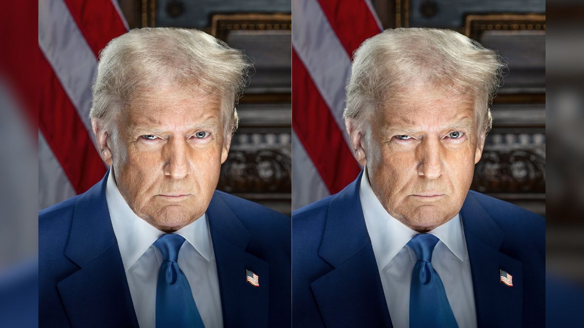 Donald Trump is glaring in his new official portrait: What’s with the look? Donald Trump is glaring in his new official portrait: What’s with the look?