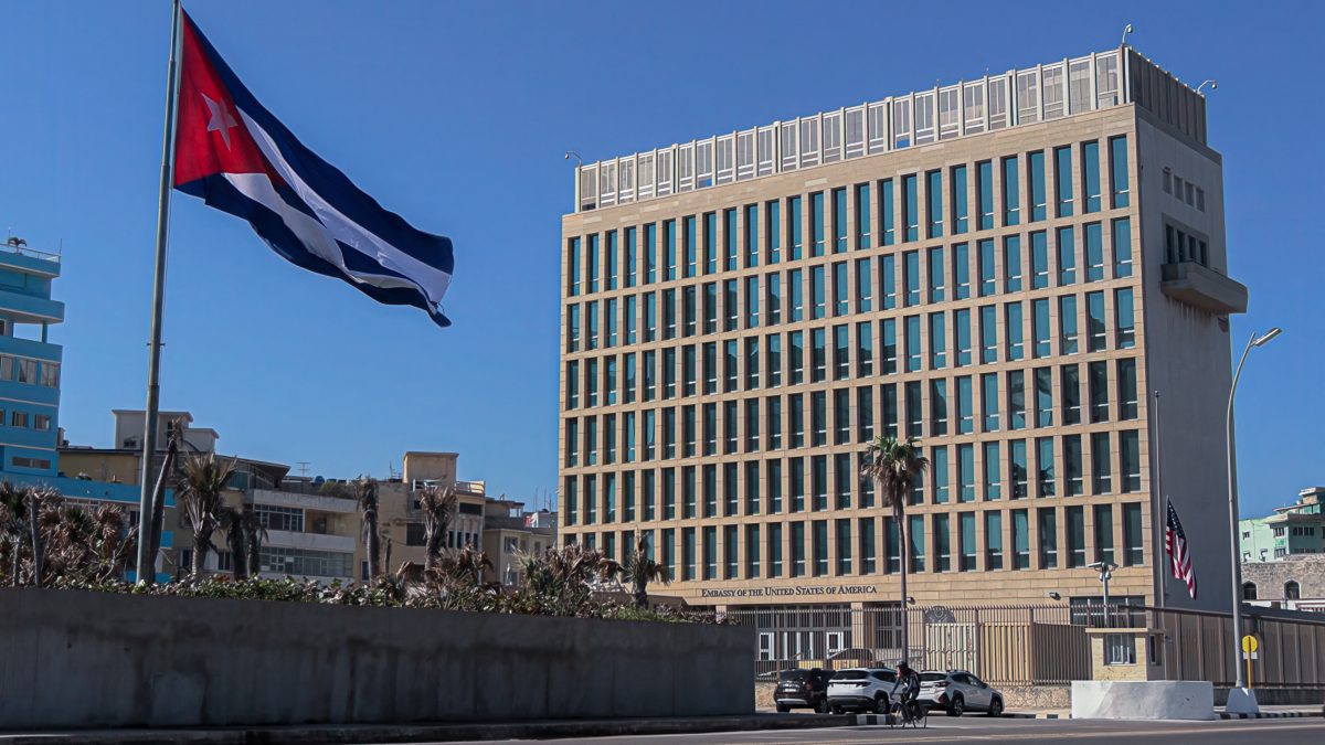 Frontal view of the US Embassy in Havana. AFP Frontal view of the US Embassy in Havana. AFP