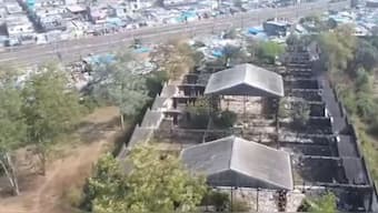 On Wednesday night, trucks loaded with hazardous waste left over from 1984 Bhopal gas tragedy began rolling out of the abandoned Union Carbide site for a disposal plant in Pithampur. Source: ANI.