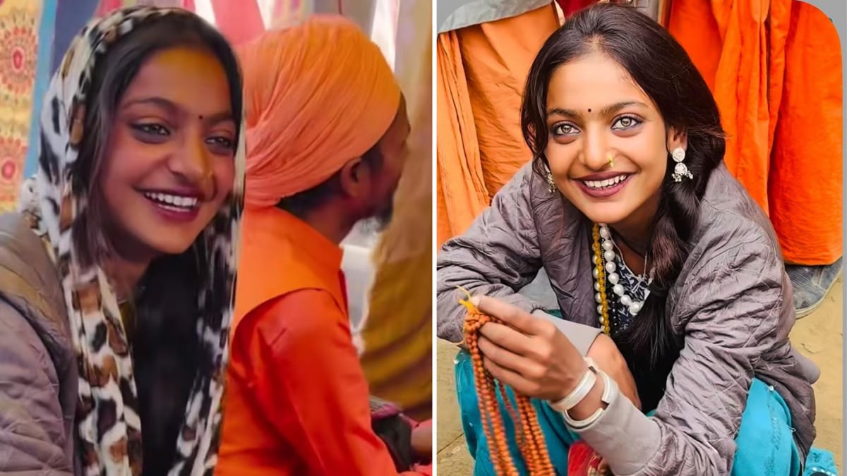 Maha Kumbh Mela's viral sensation Mona Lisa loses cool at a man filming ...