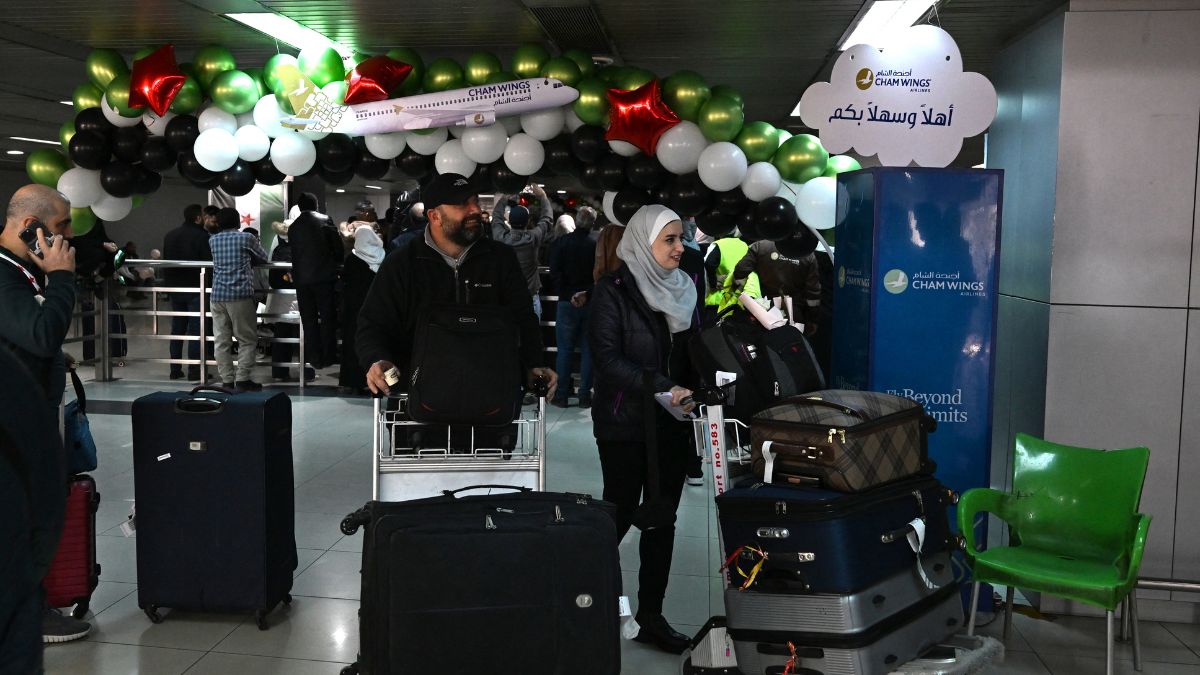 First commercial flight lands at Damascus airport in post-Assad Syria