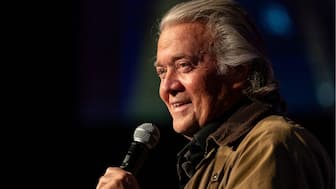 Steve Bannon, the keynote speaker of the night, addresses the crowd at the New York Young Republican Club's Annual Gala at Cipriani Wall Street in New York City, U.S., December 15, 2024. REUTERS file