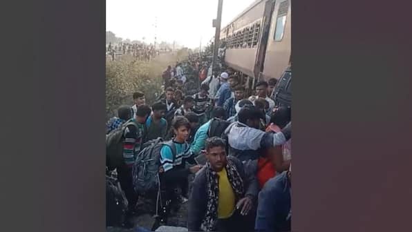 Passengers jumping from train onto tracks run over by other train in Maharahstra, 12 killed