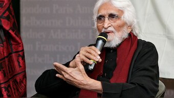 Some of Maqbool Fida (MF) Husain's paintings have courted controversy. File Photo/AFP