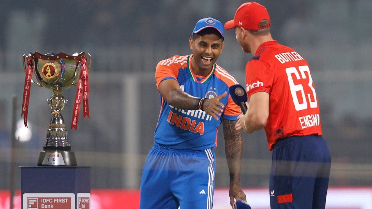Suryakumar Yadav and Jos Buttler at the toss. Image: Reuters Suryakumar Yadav and Jos Buttler at the toss. Image: Reuters