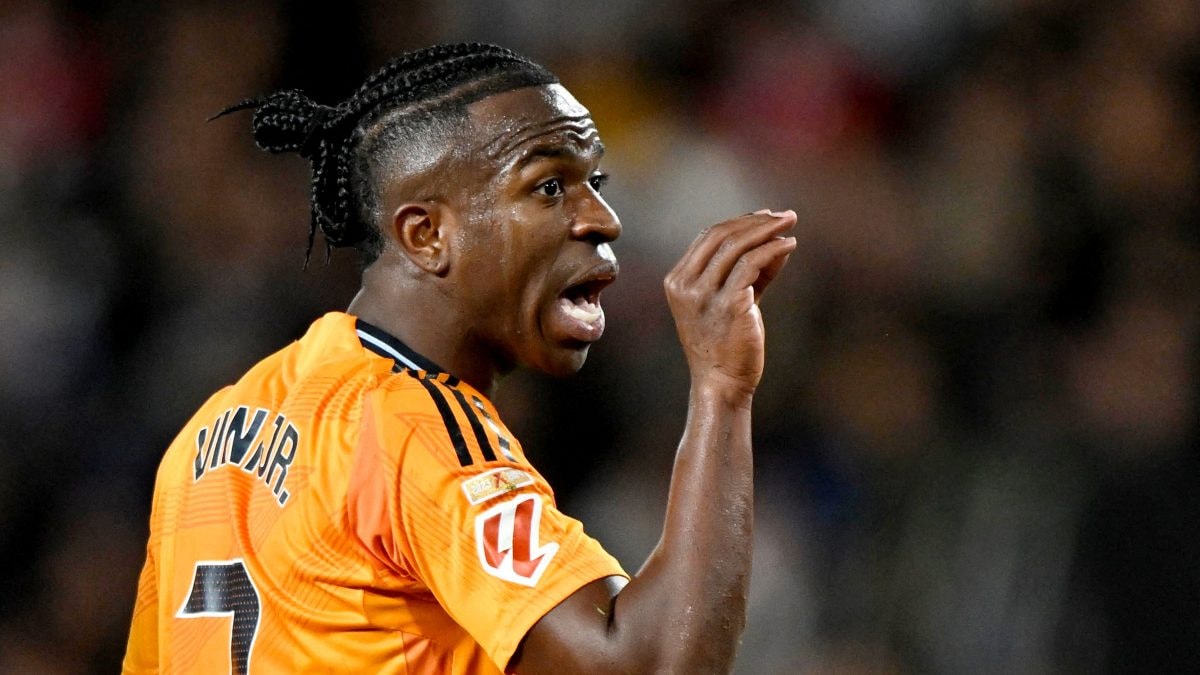 'Difficult to be Vinicius Junior': Carlo Ancelotti backs Brazilian winger after red card against Valencia