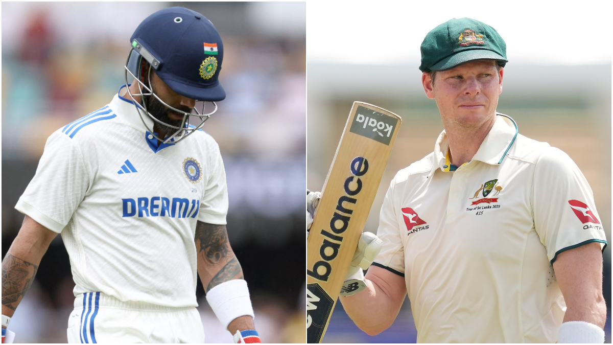 Virat Kohli trails Steve Smith by nearly 1,000 runs as well as five centuries in the Test format. AFP/AP Virat Kohli trails Steve Smith by nearly 1,000 runs as well as five centuries in the Test format. AFP/AP