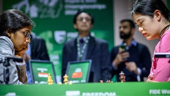 Zhu Jiner said the dress code fine from FIDE disrupted her game, leading to her exit from World Blitz Championships. Image: FIDE on X