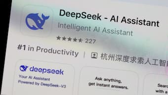 The DeepSeek app is displayed on an iPhone screen in California. Newly launched Chinese AI app DeepSeek has surged to number one in Apple's App Store and has triggered a sell-off of US tech stocks over concerns that Chinese companies' AI advances could threaten the bottom line of tech giants in the United States and Europe. AFP