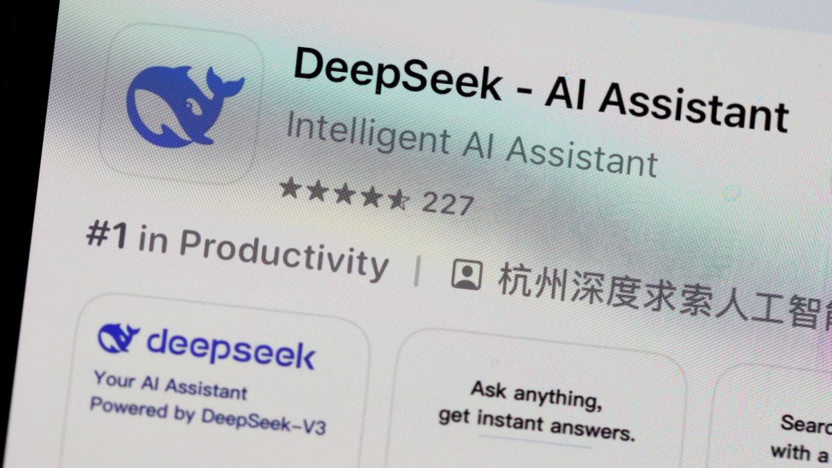 The DeepSeek app is displayed on an iPhone screen in California. Newly launched Chinese AI app DeepSeek has surged to number one in Apple's App Store and has triggered a sell-off of US tech stocks over concerns that Chinese companies' AI advances could threaten the bottom line of tech giants in the United States and Europe. AFP The DeepSeek app is displayed on an iPhone screen in California. Newly launched Chinese AI app DeepSeek has surged to number one in Apple's App Store and has triggered a sell-off of US tech stocks over concerns that Chinese companies' AI advances could threaten the bottom line of tech giants in the United States and Europe. AFP