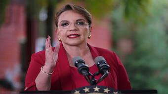 President Xiomara Castro threated to push back against Trump's deportation plan. AFP