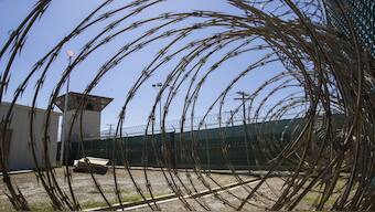 The control tower inside the Camp VI detention facility in Guantanamo Bay Naval Base, Cuba. US President Trump has now announced plans to use the base to house illegal immigrants. File image/AP