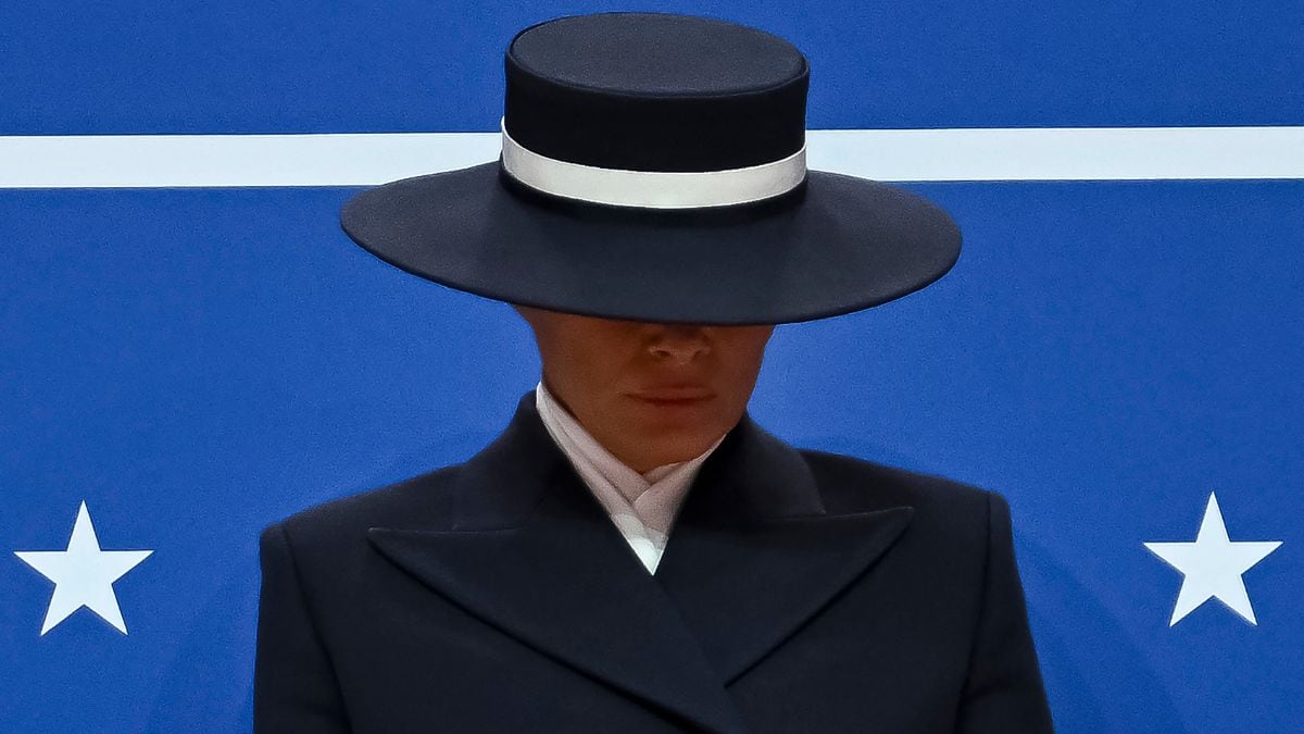 Why did Melania Trump wear a gigantic hat to the inauguration? Conspiracies emerge