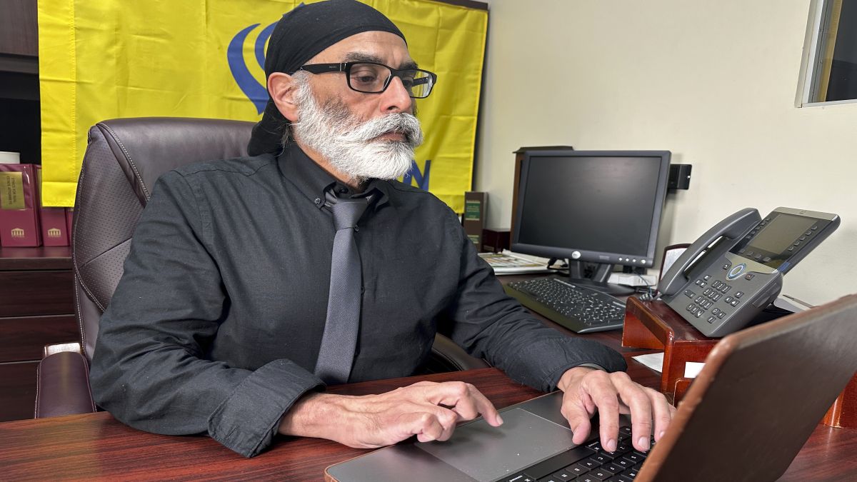 Khalistani terrorist Gurpatwant Singh Pannun founded the Sikhs for Justice group in 2007. File image/AP Khalistani terrorist Gurpatwant Singh Pannun founded the Sikhs for Justice group in 2007. File image/AP
