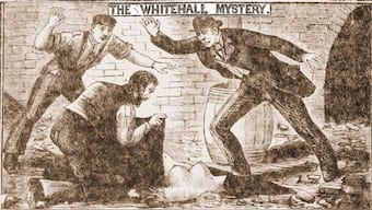 A depiction of one of the Jack the Ripper murders as shown in the The Illustrated Police News newspaper in October 1888. Image Courtesy: The Illustrated Police News
