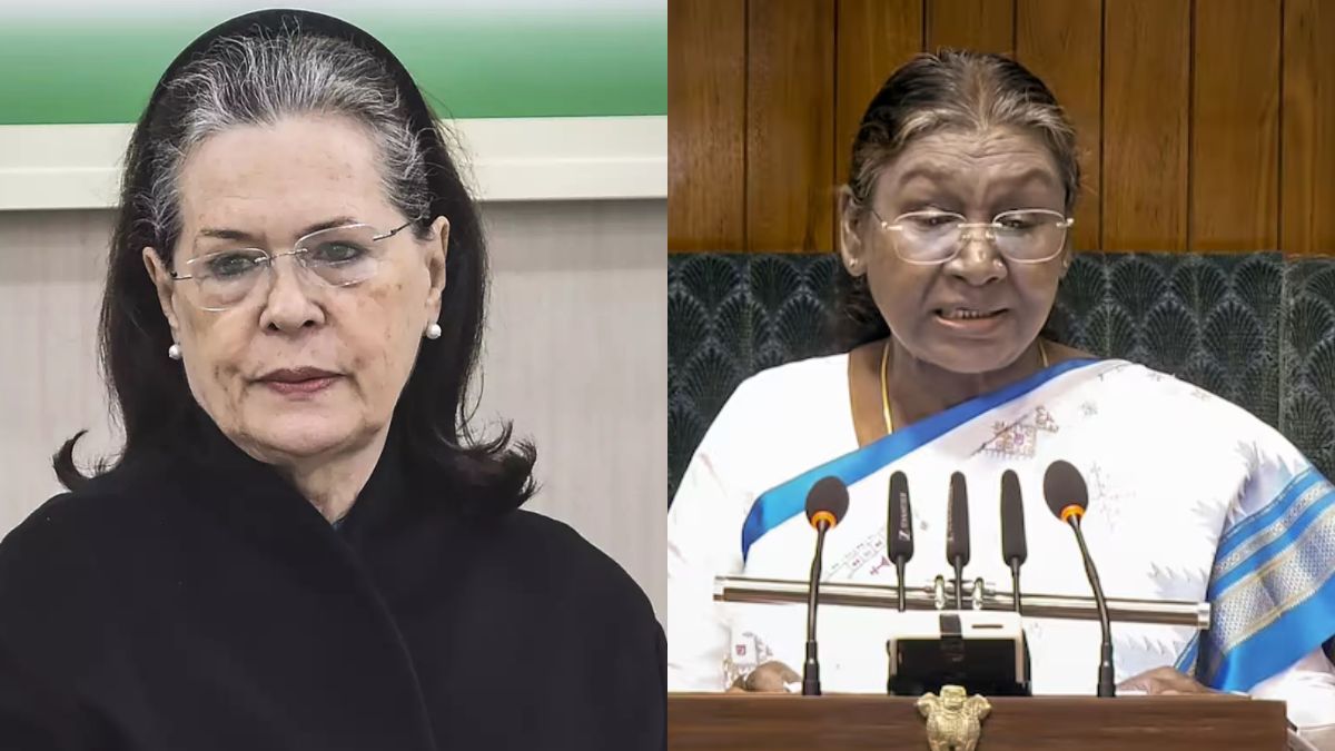 After President Droupadi Murmu delivered her customary address to Parliament, Congress leader Sonia Gandhi remarked to reporters that the President appeared “very tired" during her speech, while her son, Rahul Gandhi, dismissed the address as “boring." PTI After President Droupadi Murmu delivered her customary address to Parliament, Congress leader Sonia Gandhi remarked to reporters that the President appeared “very tired" during her speech, while her son, Rahul Gandhi, dismissed the address as “boring." PTI