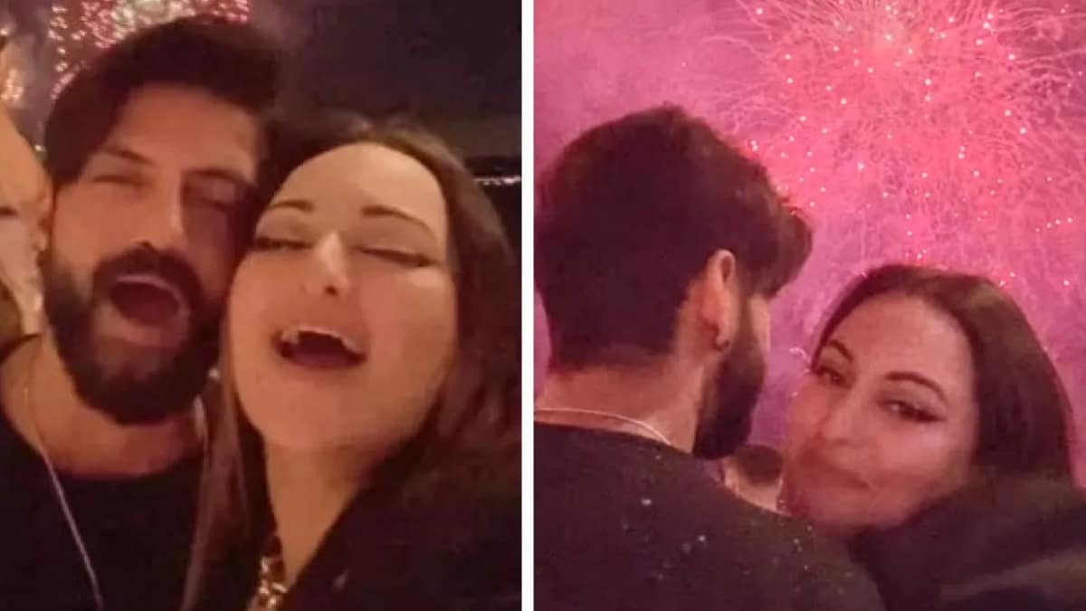 Netflix's 'Heeramandi' actress Sonakshi Sinha trolled as she celebrates New Year's with fireworks after asking fans not to burst crackers