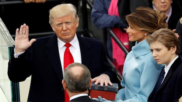 Why will Trump use two bibles for his swearing in?