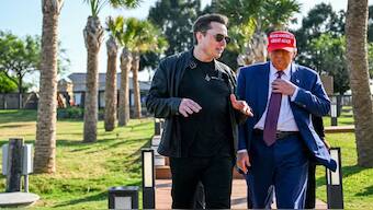 Elon Musk with US President Donald Trump. File image/Reuters