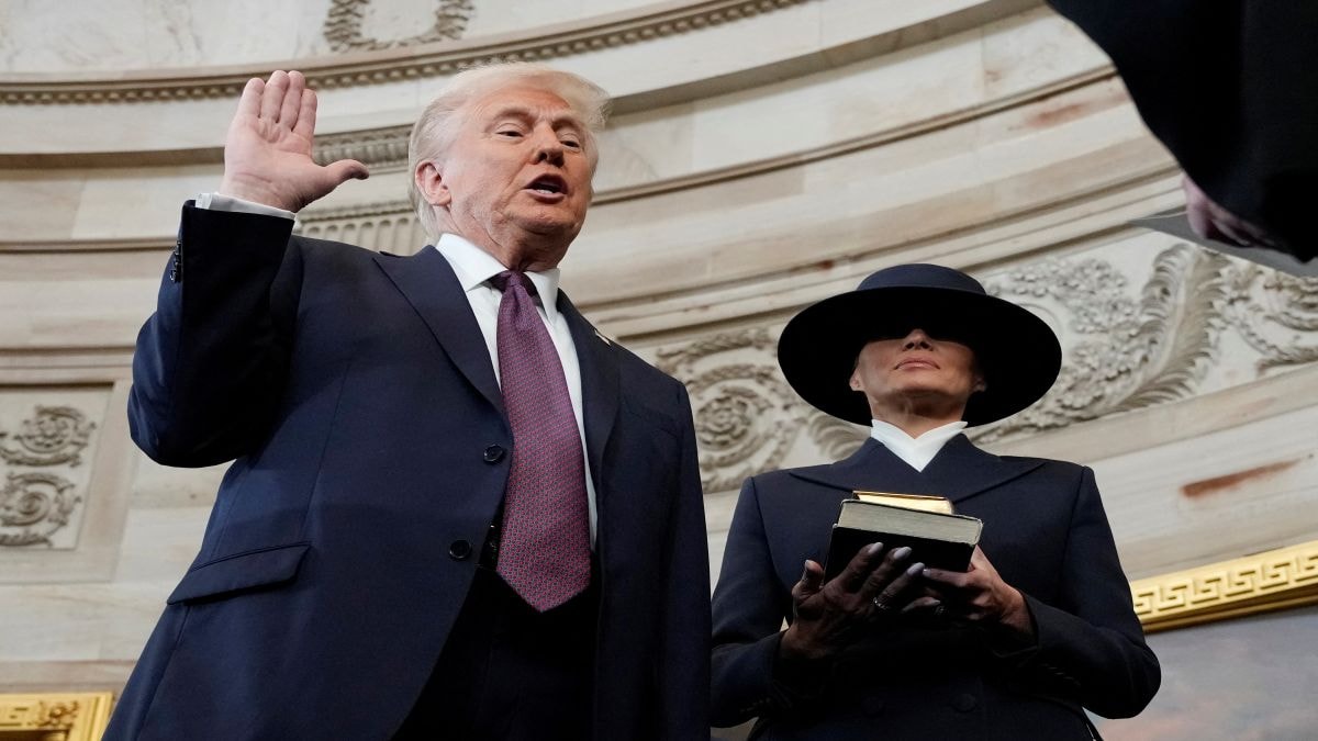 Trump’s inauguration happened in frigid cold and with great pomp. Have you seen these pics?