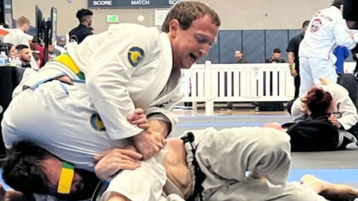 Meta CEO Mark Zuckerberg takes part in a Brazilian jiu-jitsu tournament. The CEO recently lamented that corporate culture has become too 'feminine'. File image/@Zuck Meta CEO Mark Zuckerberg takes part in a Brazilian jiu-jitsu tournament. The CEO recently lamented that corporate culture has become too 'feminine'. File image/@Zuck