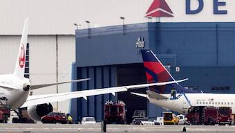 Planes collide at Seattle airport a week after a passenger aircraft, Army chopper crashed midair near DC. Image: AP