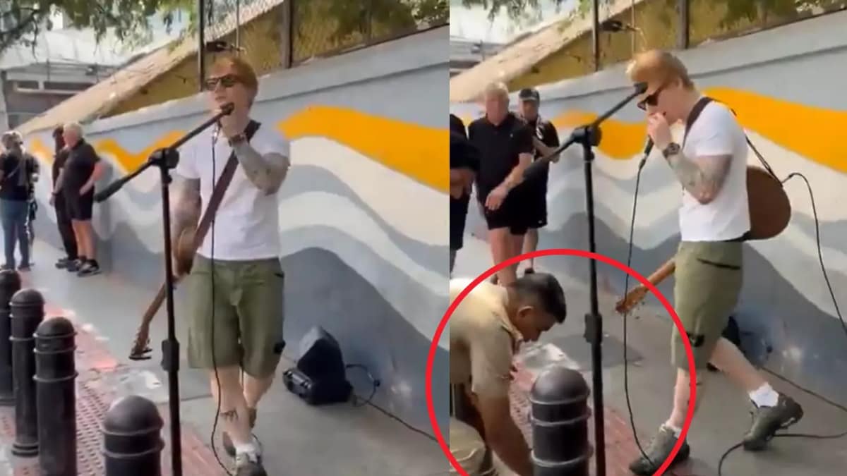 Bengaluru Police stops Ed Sheeran's street show, British singer says he 'had permission to busk'