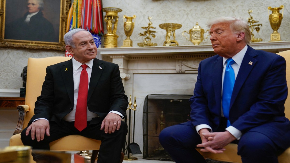 US President Donald Trump and Israeli Prime Minister Benjamin Netanyahu meet at the White House in Washington, US, February 4, 2025. Reuters File US President Donald Trump and Israeli Prime Minister Benjamin Netanyahu meet at the White House in Washington, US, February 4, 2025. Reuters File
