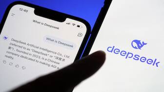 The logo of DeepSeek is displayed alongside its AI assistant app on a mobile phone, in this illustration picture taken January 28, 2025. Reuters