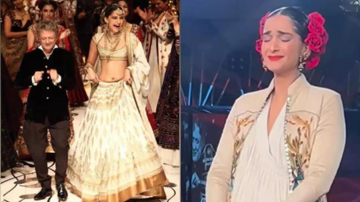 WATCH: Sonam Kapoor breaks down as she walks the ramp as she remembers late designer Rohit Bal