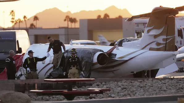 Chaos at Scottsdale Airport as private jets collide, killing one and injuring others