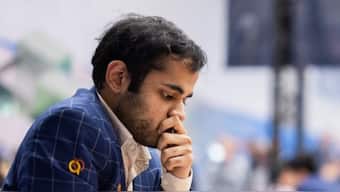 Arjun Erigaisi clinched his first win in Tata Steel Chess since 2022. Image: X / @tatasteelchess 