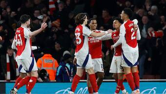 A 5-1 defeat to Arsenal has virtually ended Man City's Premier League title hopes. Image: Reuters 