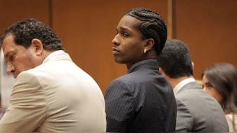 Rakim Mayers, aka A$AP Rocky, appears in court as the verdict is read in his felony assault trial at the Clara Shortridge Foltz Criminal Justice Center in Los Angeles, California, US, February 18, 2025. File Image/Reuters
