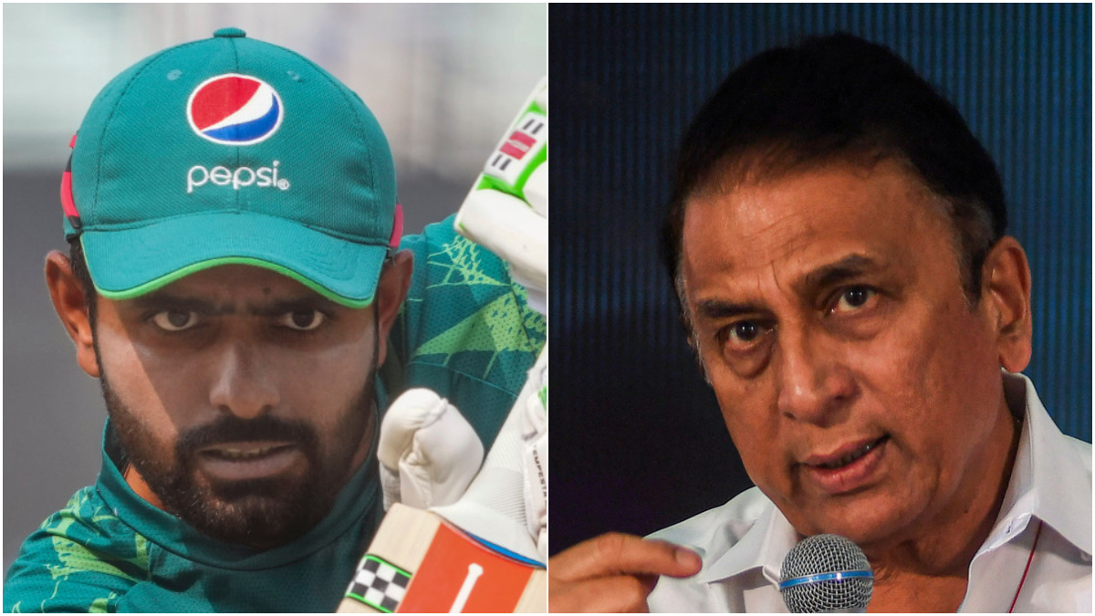 Star batter and former Pakistan captain Babar Azam has been advised to reduce the gap between his feet by Indian batting legend Sunil Gavaskar. PTI Star batter and former Pakistan captain Babar Azam has been advised to reduce the gap between his feet by Indian batting legend Sunil Gavaskar. PTI