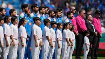 Pakistan's name was missing from Champions Trophy logo during the live broadcast of India vs Bangladesh match. Image: AP