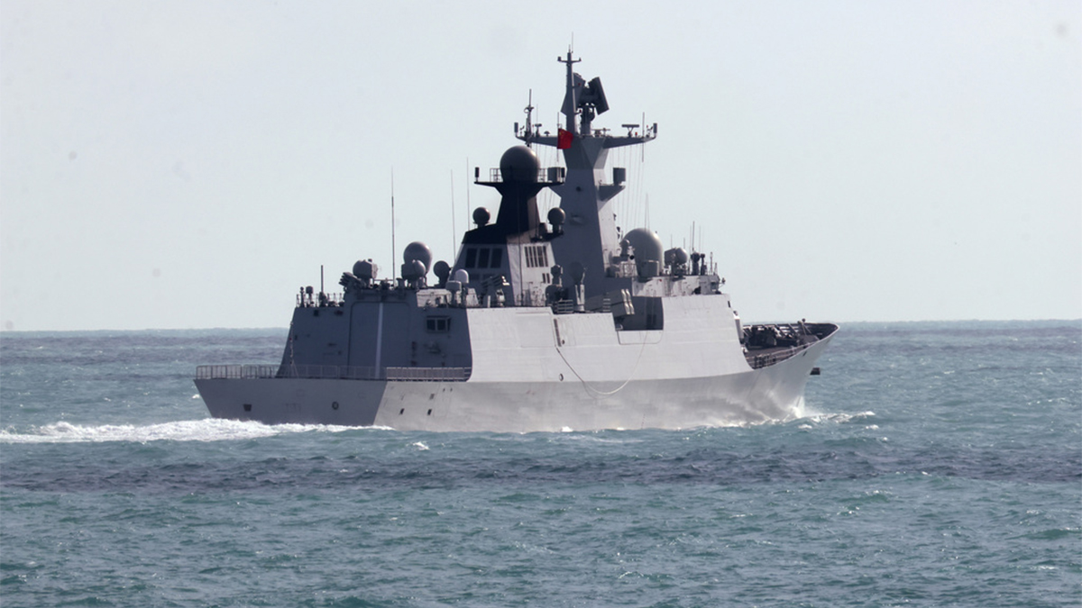 In this photo provided by the Australian Defense Force, the People's Liberation Army-Navy Jiangkai-class frigate Hengyang travels in the Torres Strait off Australia's coast, on February 11, 2025. AP In this photo provided by the Australian Defense Force, the People's Liberation Army-Navy Jiangkai-class frigate Hengyang travels in the Torres Strait off Australia's coast, on February 11, 2025. AP
