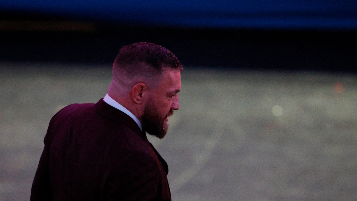 Conor McGregor was angry at a fan who chanted "Let's go Khabib", a reference to McGregor's rival Khabib Nurmagomedov. Reuters Conor McGregor was angry at a fan who chanted "Let's go Khabib", a reference to McGregor's rival Khabib Nurmagomedov. Reuters