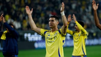 Cristiano Ronaldo is now only 77 goals away from 1,000 career goals. Image: Reuters
