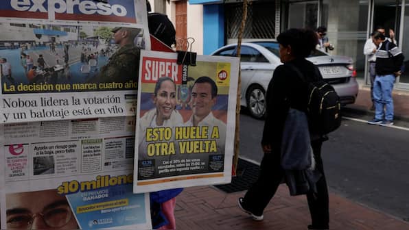 Ecuador presidential election: President Noboa fails to win majority, to face run-off in April