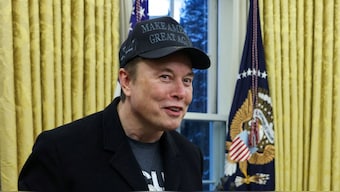 Elon Musk speaks next to US President Donald Trump (not pictured) in the Oval Office of the White House in Washington, DC, US, February 11, 2025. File Image/Reuters